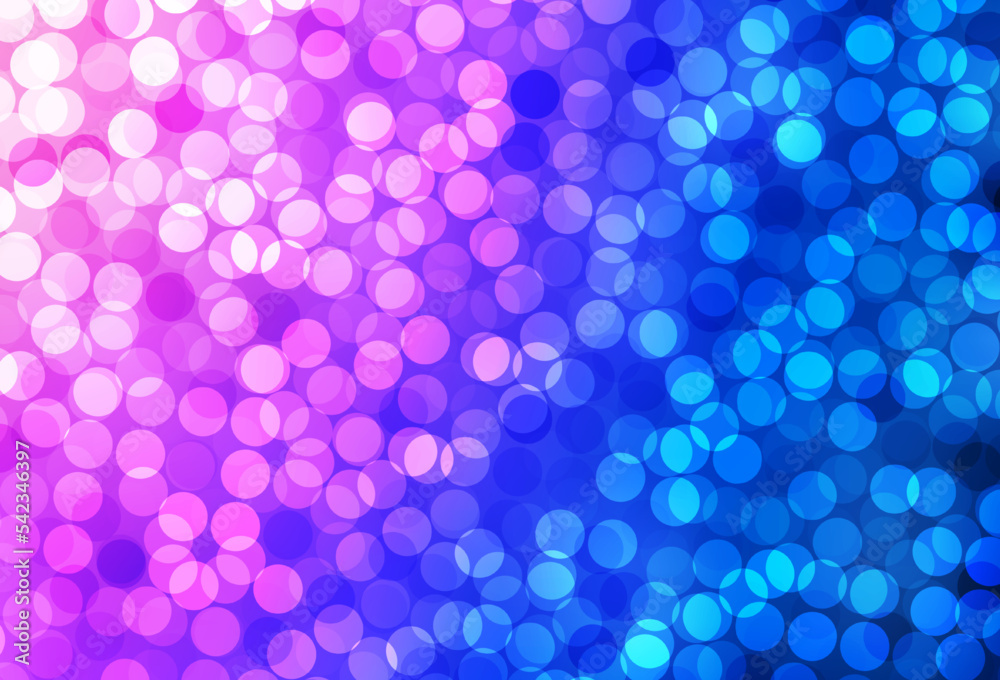 Light Pink, Blue vector background with spots.