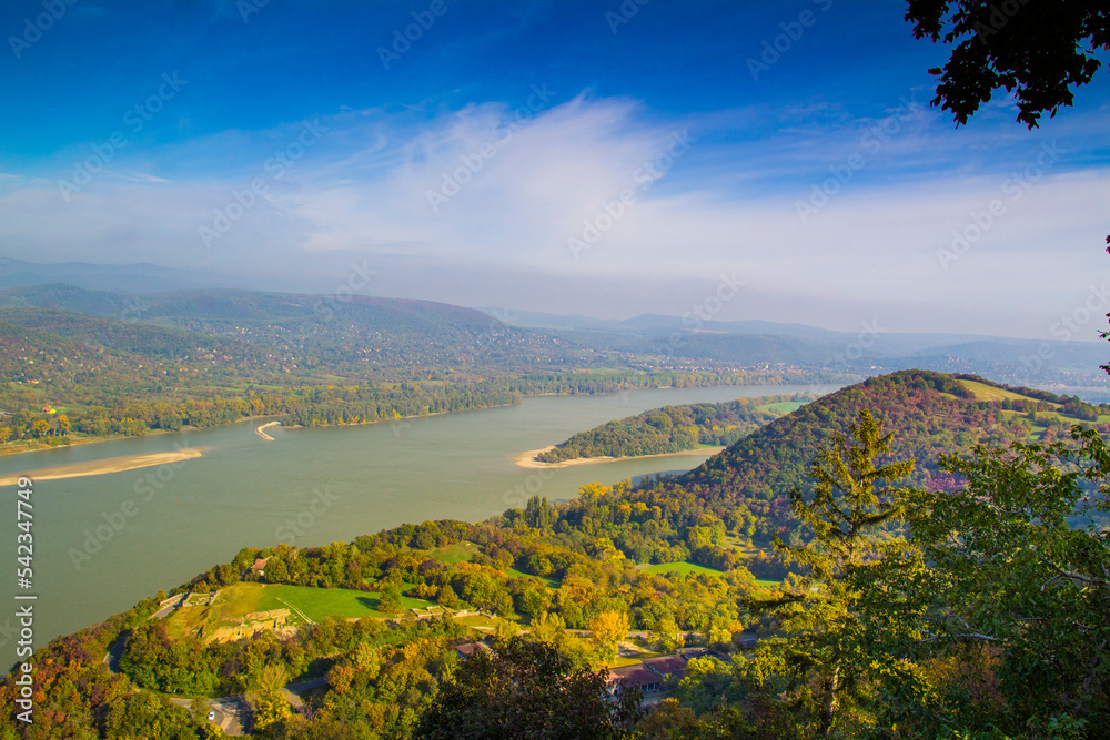 View of Bend of Danube in Hungary