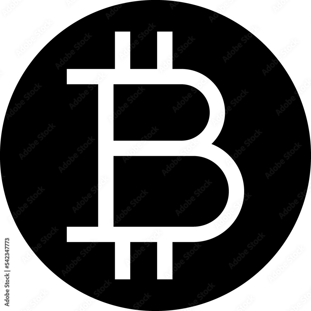 digital money. Bitcoin line icon digital money. Bitcoin line icon