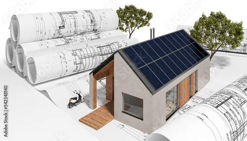 Energieeffizientes Bauen: Holzrahmenhaus mit Klinker-Fassade und Solartechnik