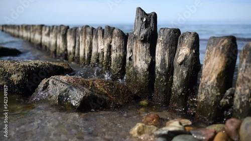 Buhne an der Ostseeküste photo