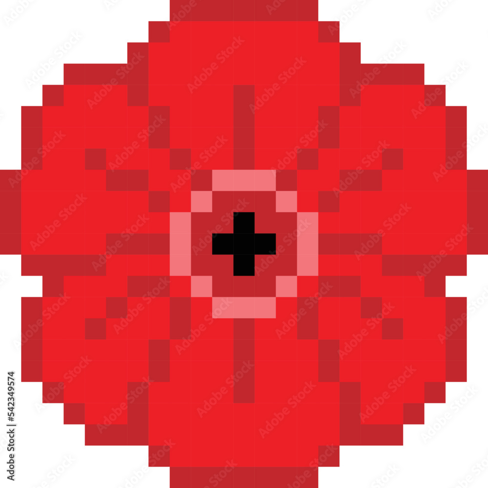 Flower Pixel art on a white background. Pixel art. Vector illustration. Flower Pixel art on a white background. Pixel art. Vector illustration.