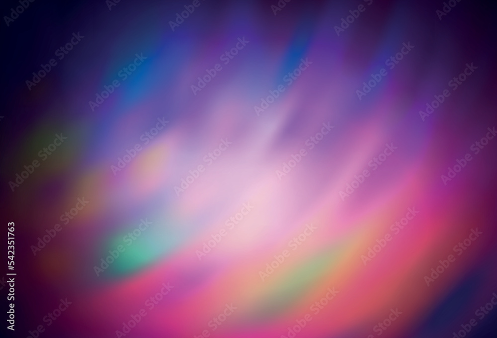 Dark Pink, Green vector abstract blurred background.