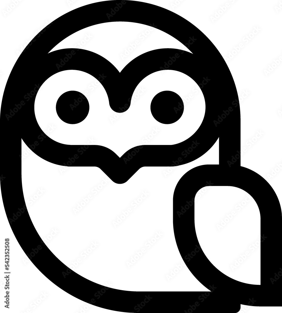Owl black icon Owl black icon