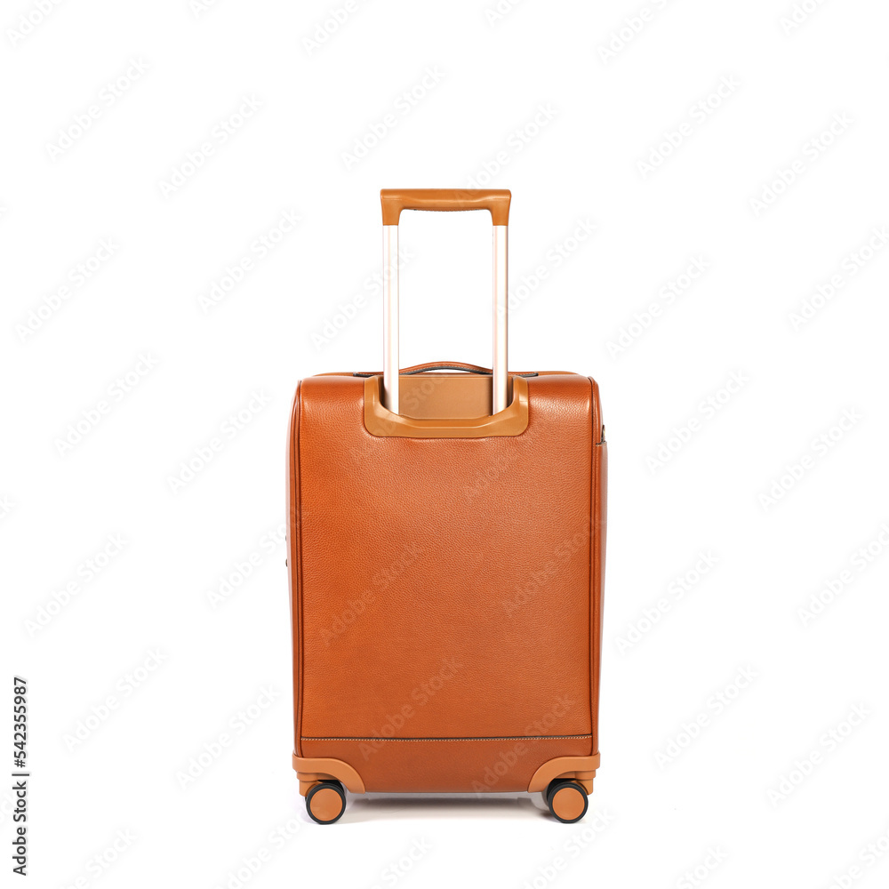 Luggage or baggage bag use for transportation travel and leisure on white isolated background Luggage or baggage bag use for transportation travel and leisure on white isolated background