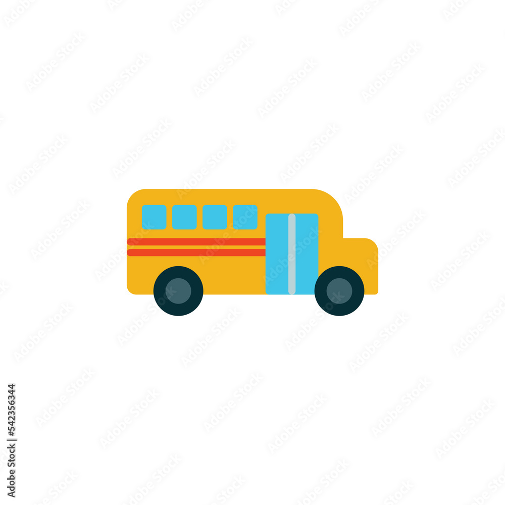 School Bus theme icon suitable for web, application or additional components for your project