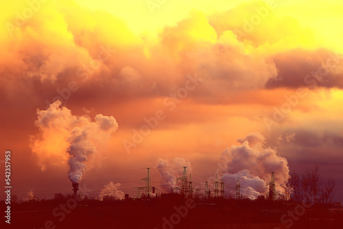 global warming plant landscape sunset orange ecology problem