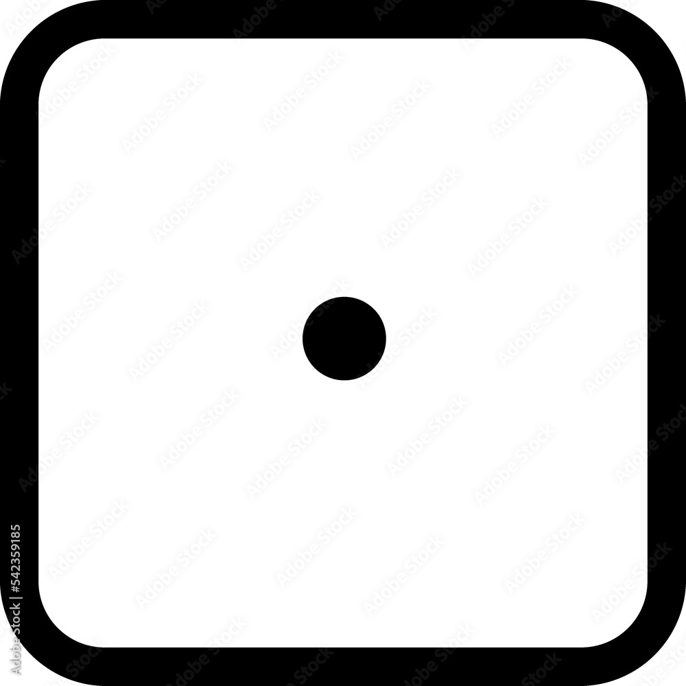 Dice line icon Dice line icon