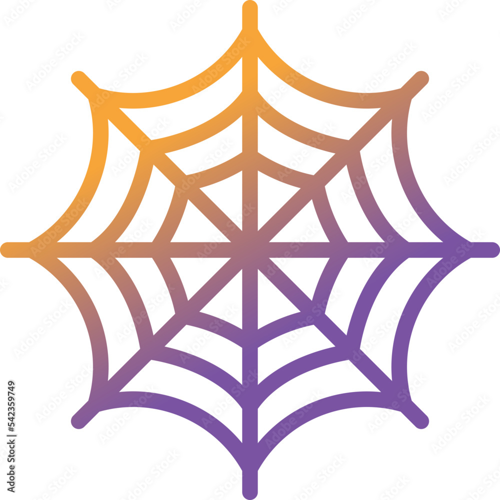 spider web gradient line icon spider web gradient line icon