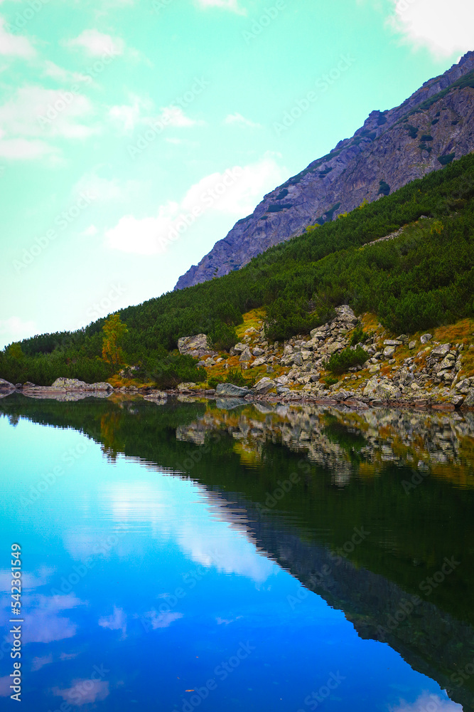 lake in the mountains, Slovakia, Europe