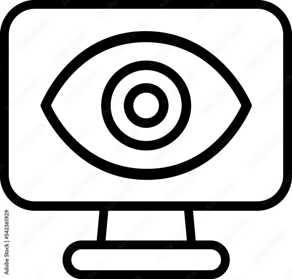 Computer, monitor, screen, pc linear icon Computer, monitor, screen, pc linear icon