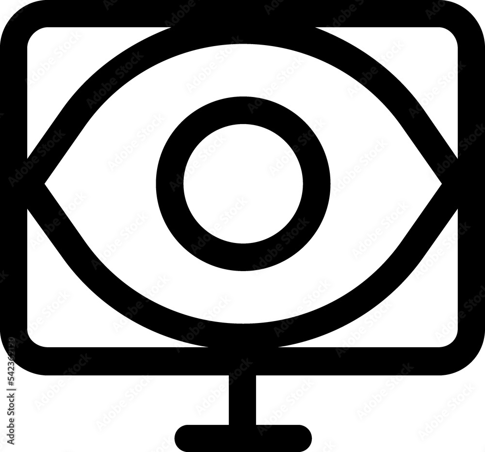 Computer, monitor, screen, pc linear icon Computer, monitor, screen, pc linear icon