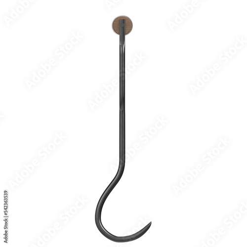 3d rendering illustration of an hay hook
