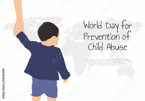 World day for prevention of child abuse background.