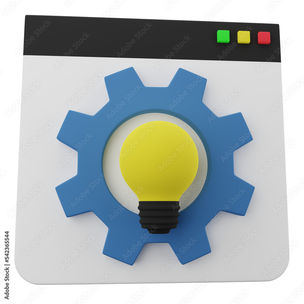 web optimization 3d icon illustration web optimization 3d icon illustration