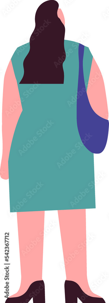 Woman, girl flat illustration Woman, girl flat illustration
