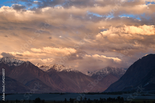 Beautiful but remote, Hunder village sits like an oasis in the middle of cold desert in Nubra valley, Ladakh - India