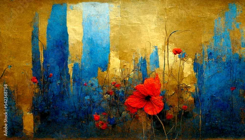 Obraz sztuka kwiatowa