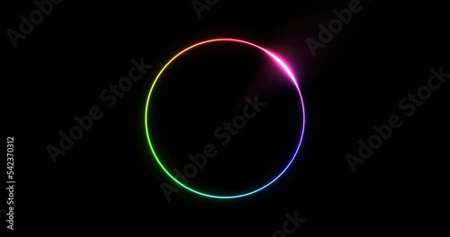 Beautifully shining colour wheel photo