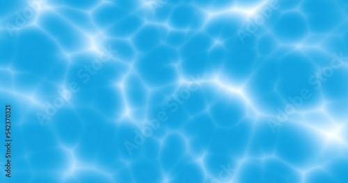Shiny reflections in the water . water caustics on white background