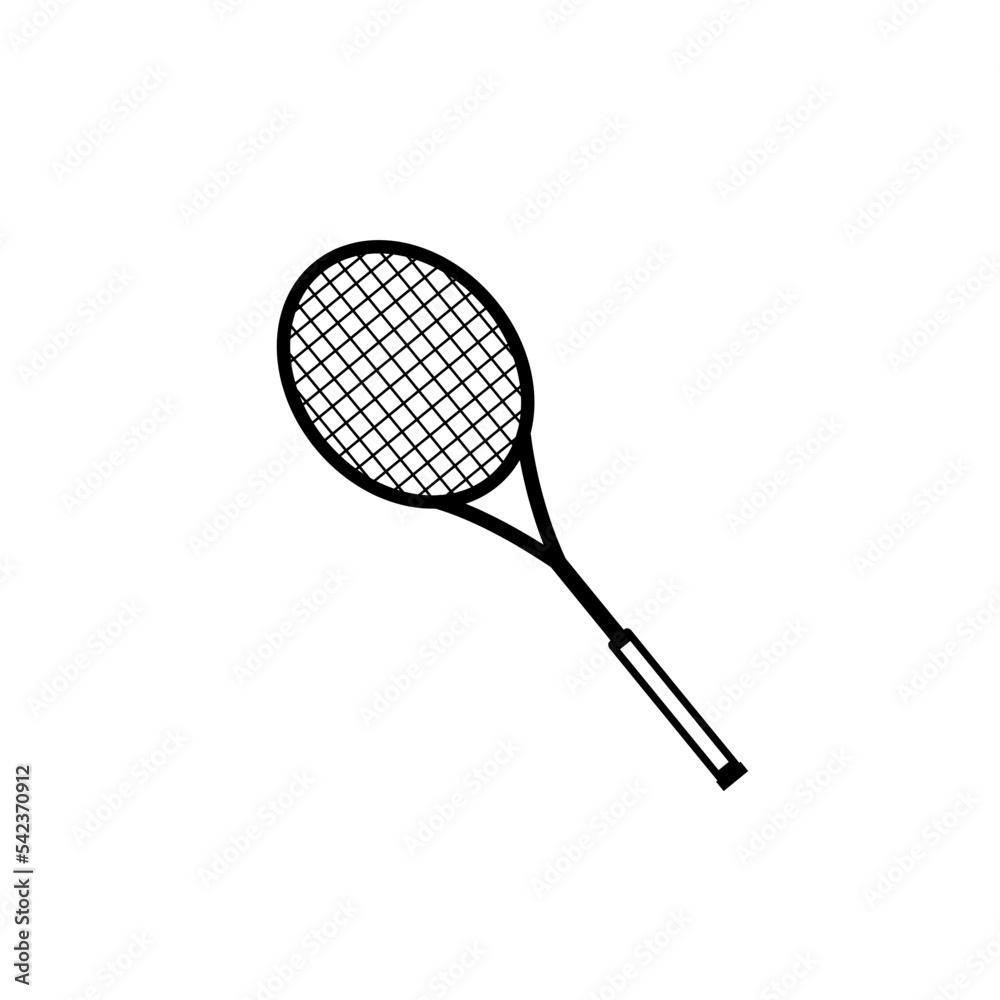 Racket icon set. Sport vector collection. Tennis racket vector icon black classic illustration. Racket icon for tennis and badminton Racket icon set. Sport vector collection. Tennis racket vector icon black classic illustration. Racket icon for tennis and badminton