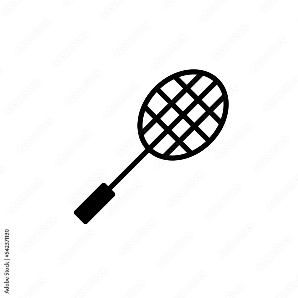 Racket icon set. Sport vector collection. Tennis racket vector icon black classic illustration. Racket icon for tennis and badminton Racket icon set. Sport vector collection. Tennis racket vector icon black classic illustration. Racket icon for tennis and badminton