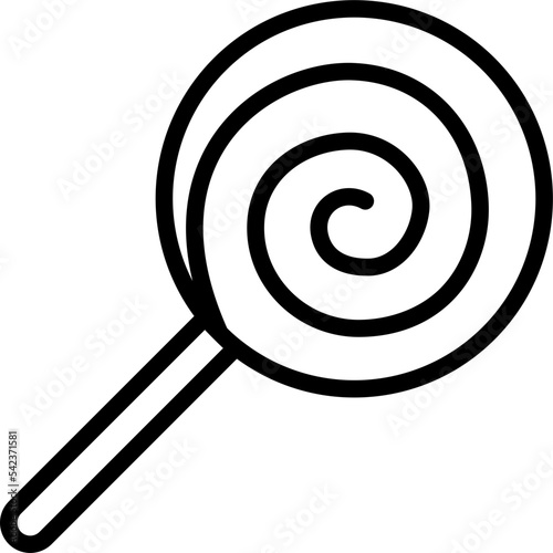 lollipop line icon