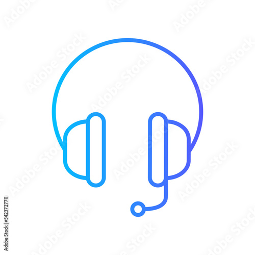 headphone gradient icon