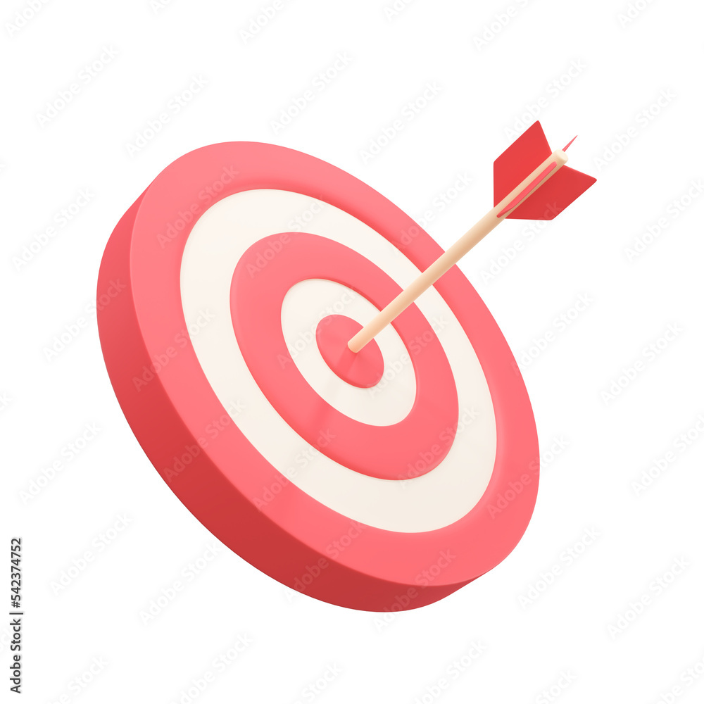 Arrows shot in the center of the target Marketing analysis concept for business goals. 3d illustration. Arrows shot in the center of the target Marketing analysis concept for business goals. 3d illustration.