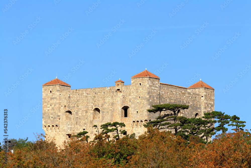 Nehaj Fortress in old town Senj, touristic destination on Adriatic sea, Croatia