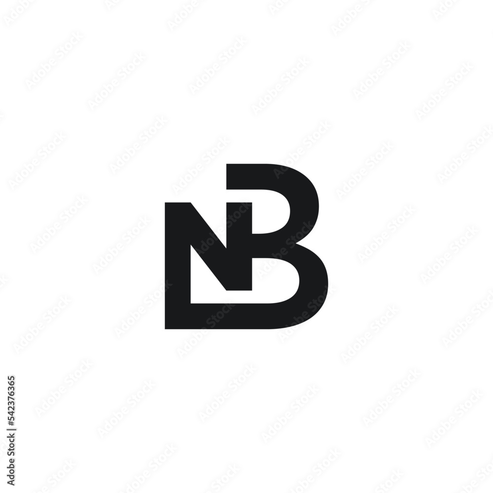 NB BN abstract initials letter monogram vector logo design NB BN abstract initials letter monogram vector logo design