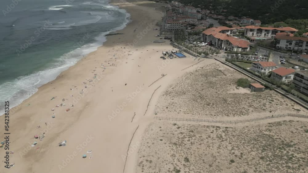 Phare de Capbreton et sa plage Stock Video Adobe Stock