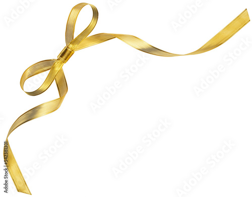 gold ribbon bow photo