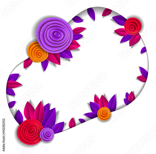 Background with flowers and...