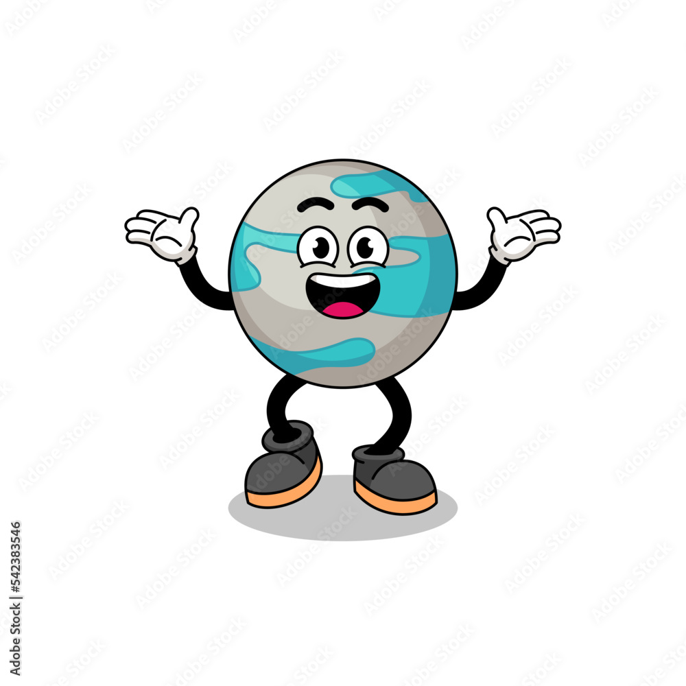 planet cartoon searching with happy gesture planet cartoon searching with happy gesture