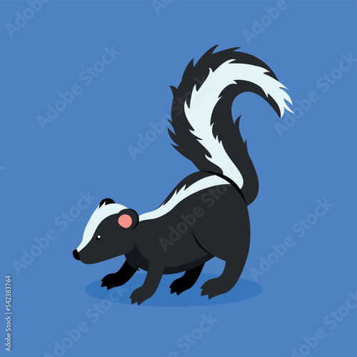 Badger, animal - illustration, vector, cartoon