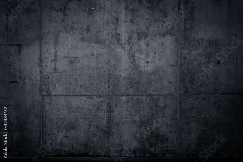 Billede på lærred Grungy and smooth bare concrete wall