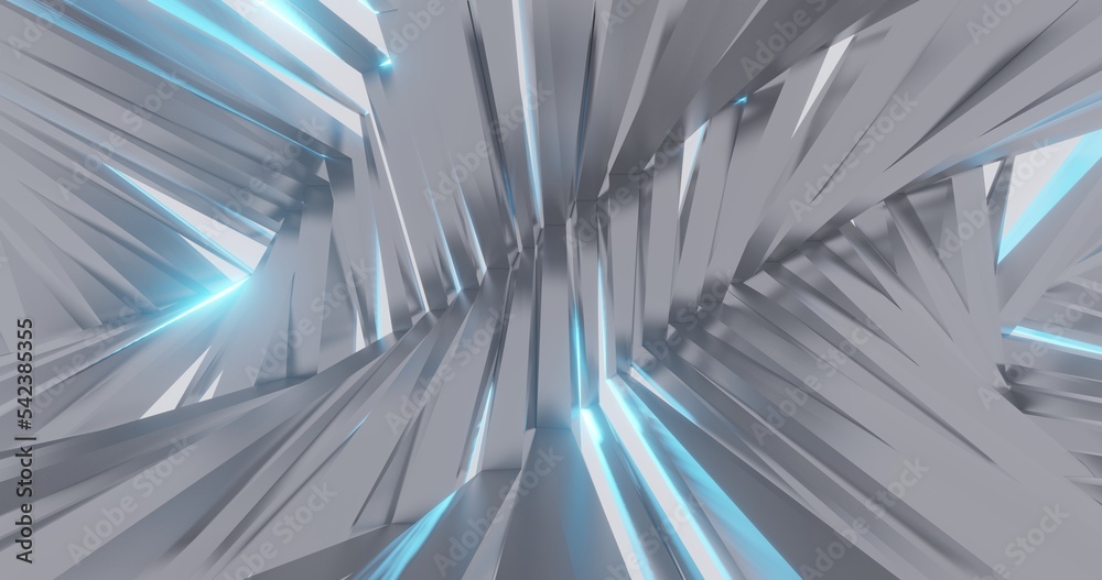Abstract metallic geometric pattern in design background 3d render Abstract metallic geometric pattern in design background 3d render