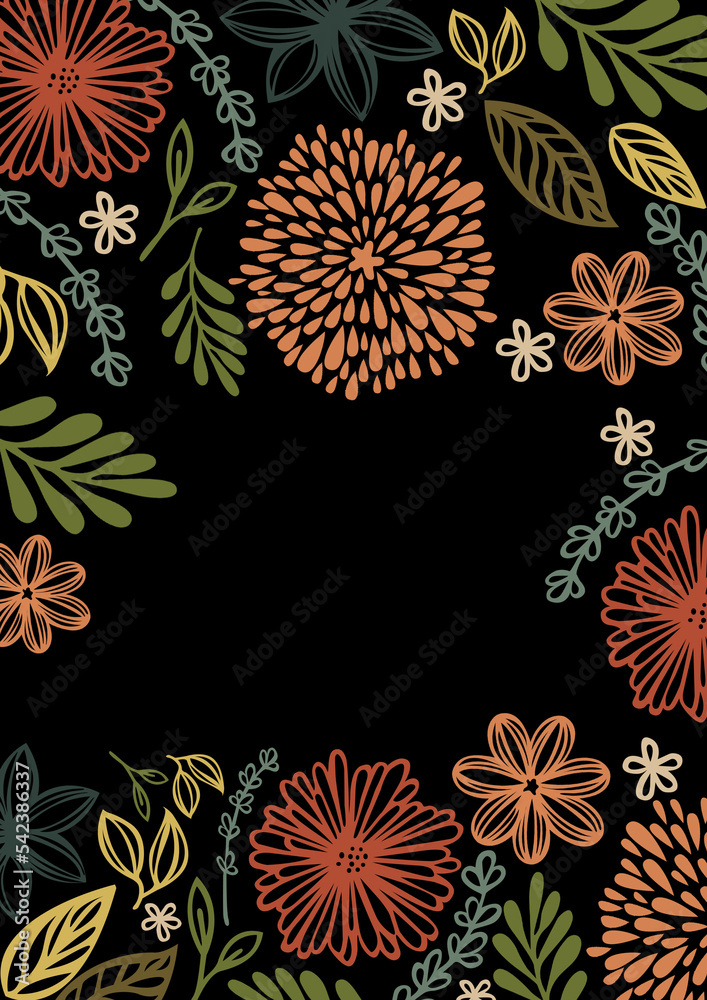 Fototapeta premium seamless floral background