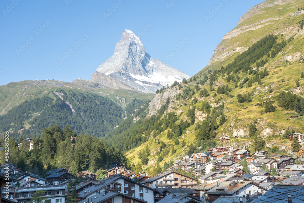 Zermatt and Matterhorn on the background, Switzerland