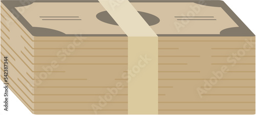 pile of dollars vector illustration