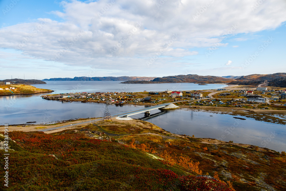 View of village Teriberka in the Barents seacoast. Kola peninsula, Murmansk Oblast, Russia
View of village Teriberka in the Barents seacoast. Kola peninsula, Murmansk Oblast, Russia