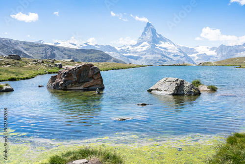 Matterhorn with Stellisee, Zermatt,  Switzerland