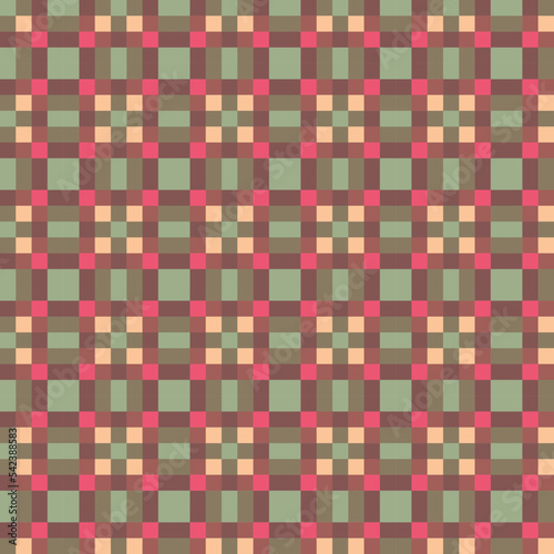 Decorative tartan plaid tiles pattern illustration