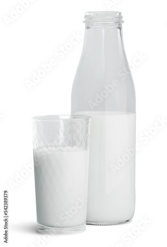 Milk glass bottle dairy healthy healthy lifestyle isolated