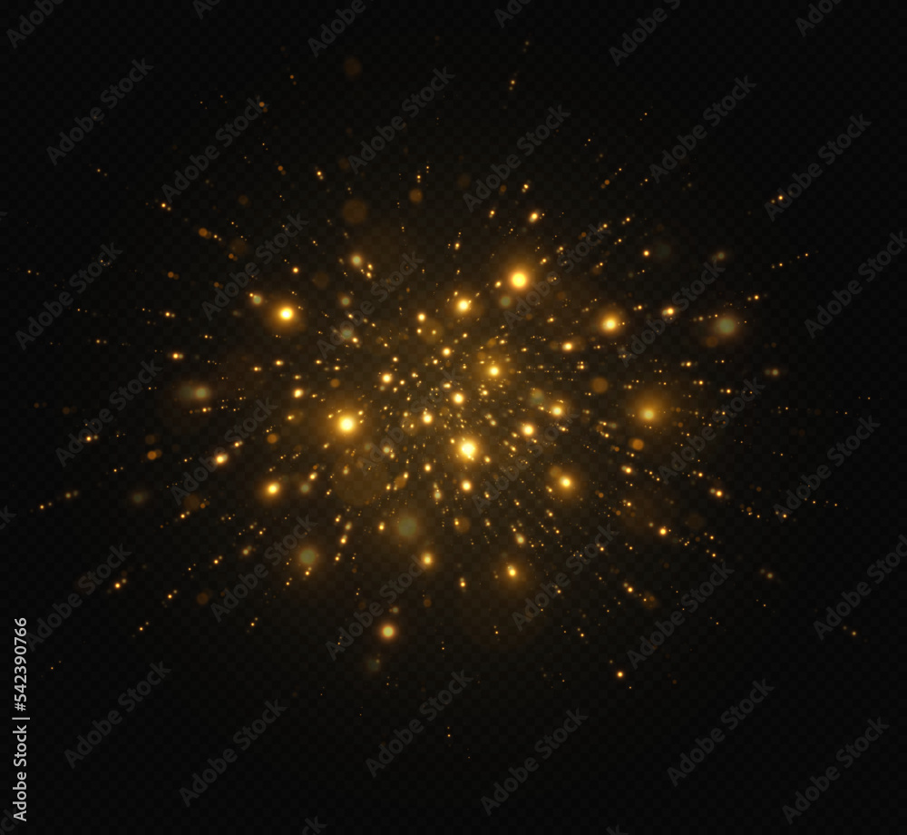 Golden shiny stars. Sparkling magic dust particles. Yellow sparks and stars glitter special light effect. Golden shiny stars. Sparkling magic dust particles. Yellow sparks and stars glitter special light effect.