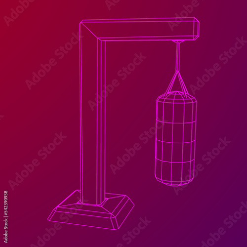 Punching bag for training boxing power punch