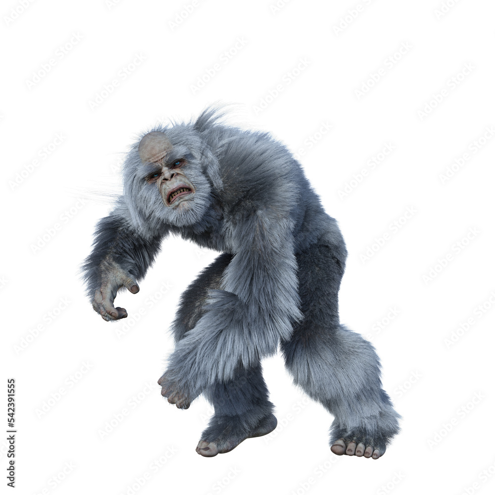 Obraz premium Yeti running to the side.