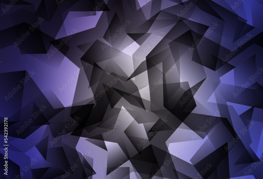 Fototapeta premium Light Purple vector abstract polygonal pattern.