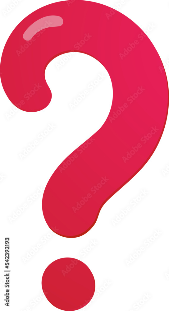 question mark red